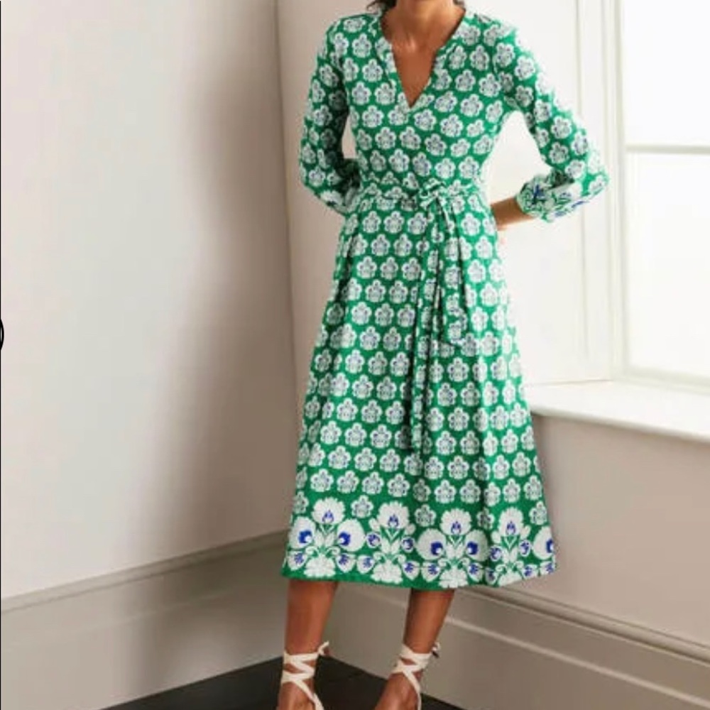 Boden Delilah Jersey Midi Dress, size US 8R